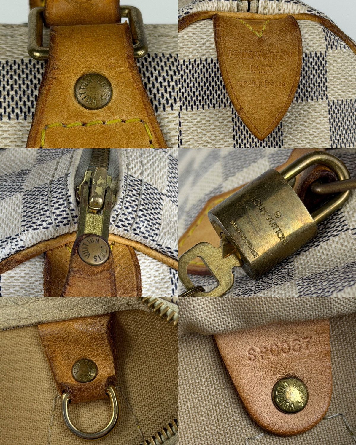 Louis Vuitton speedy 25 damier azur
