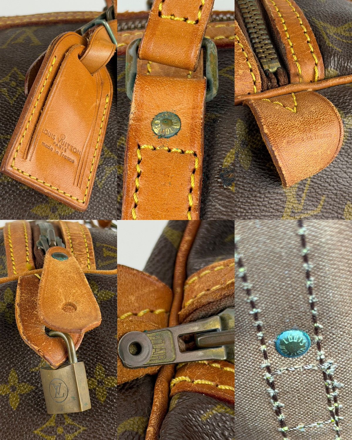 Vintage 80s Louis Vuitton monogram sac souple 35 boston bag