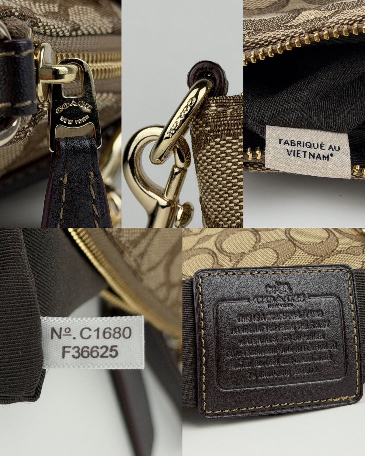Coach signature jacquard and leather small kelsey satchel