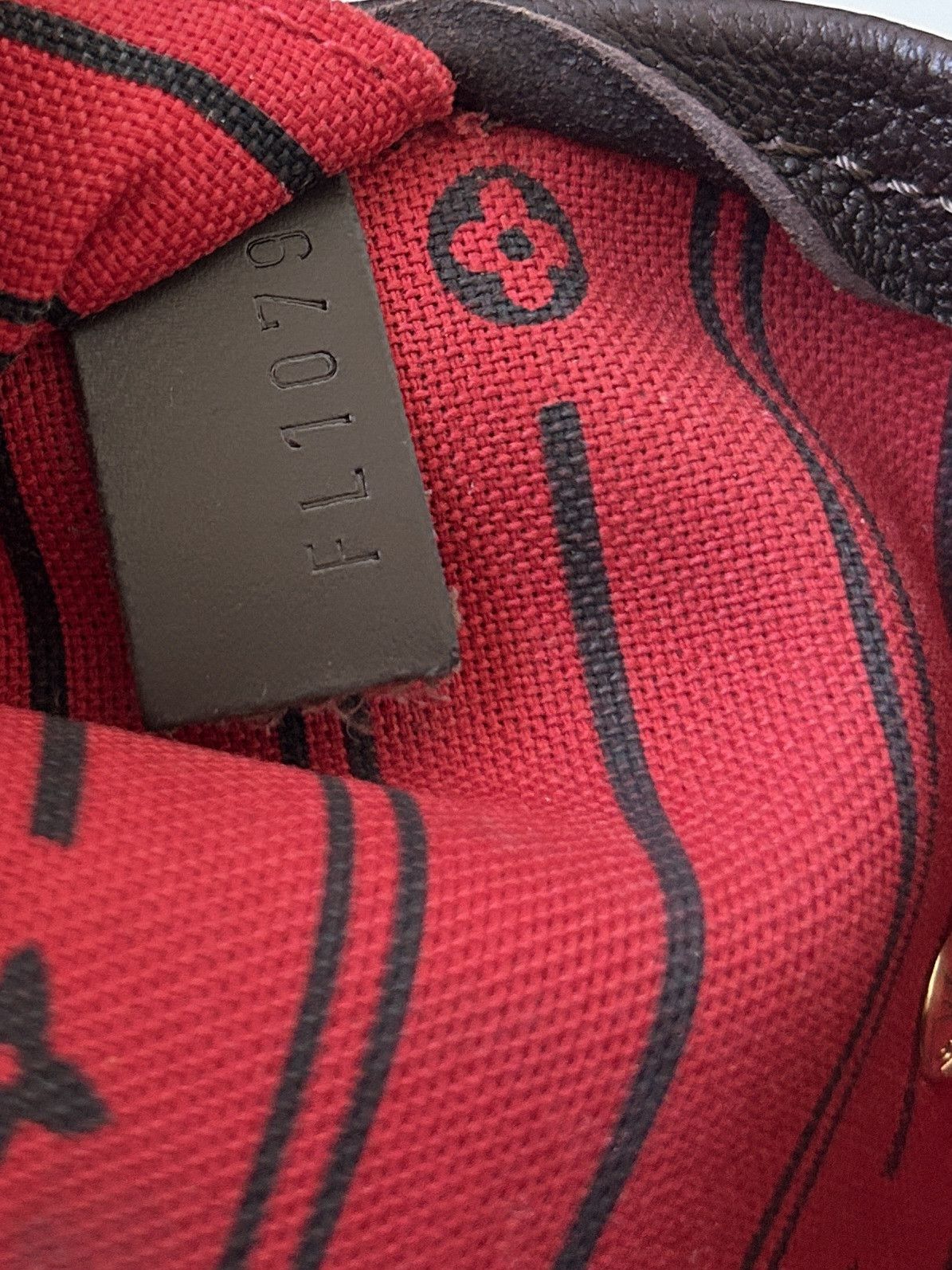 Louis vuitton damier ebene neverfull GM tote bag