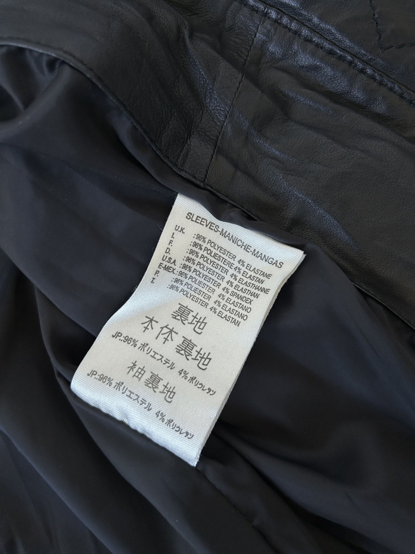 Archive Diesel cropped lambskin leather bomber jacket