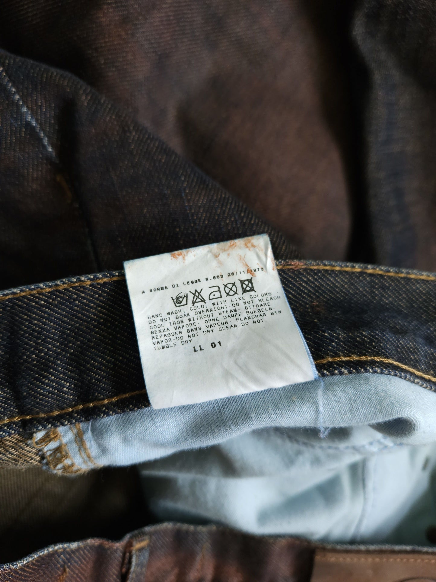 Archive y2k just cavalli overdyed slim denim