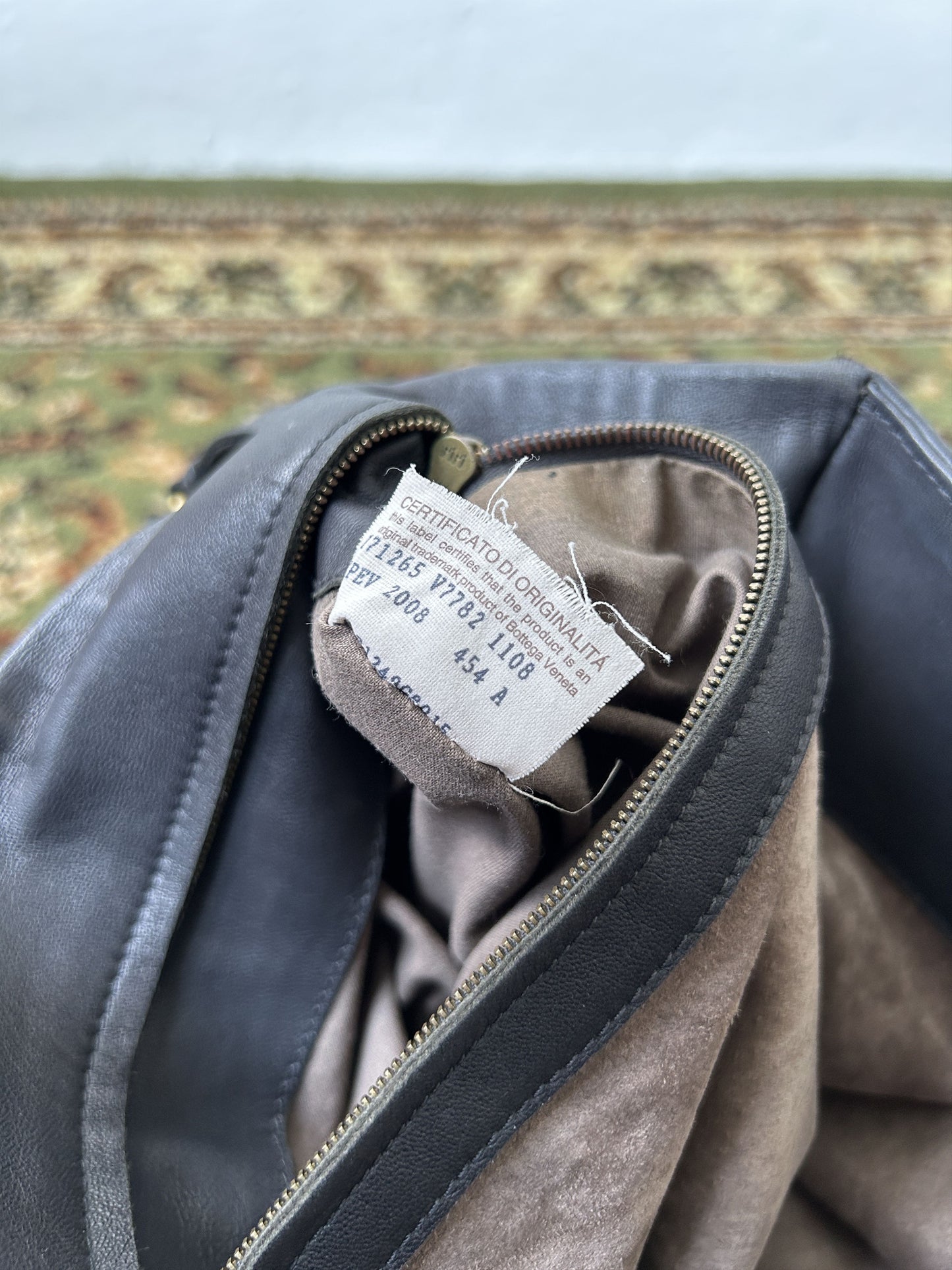 Bottega veneta intrecciato leather roma handbag