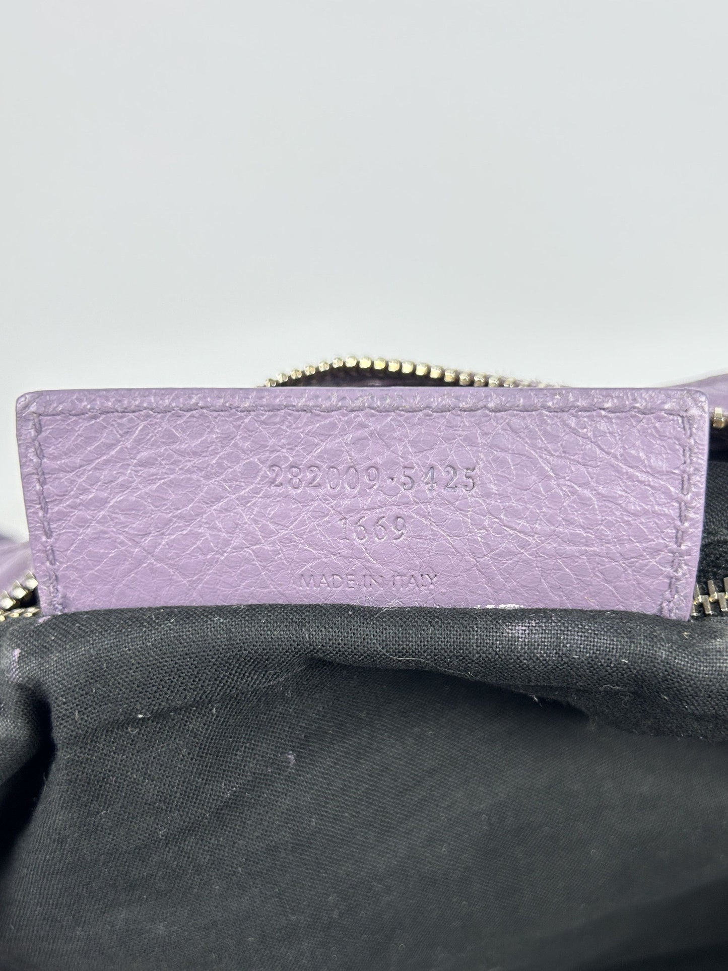 Balenciaga part time giant hardware city bag in lilac