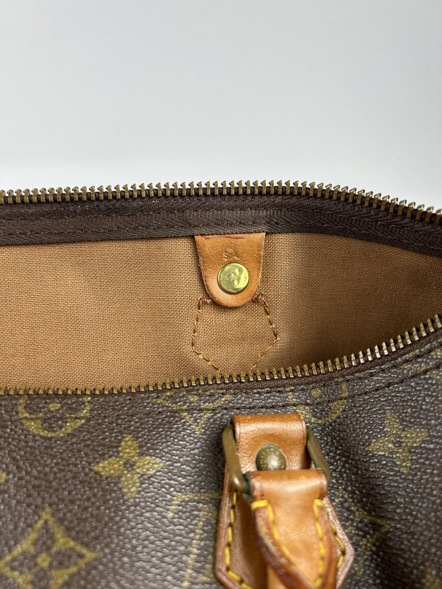 Vintage 80s Louis Vuitton monogram canvas speedy 35 handbag