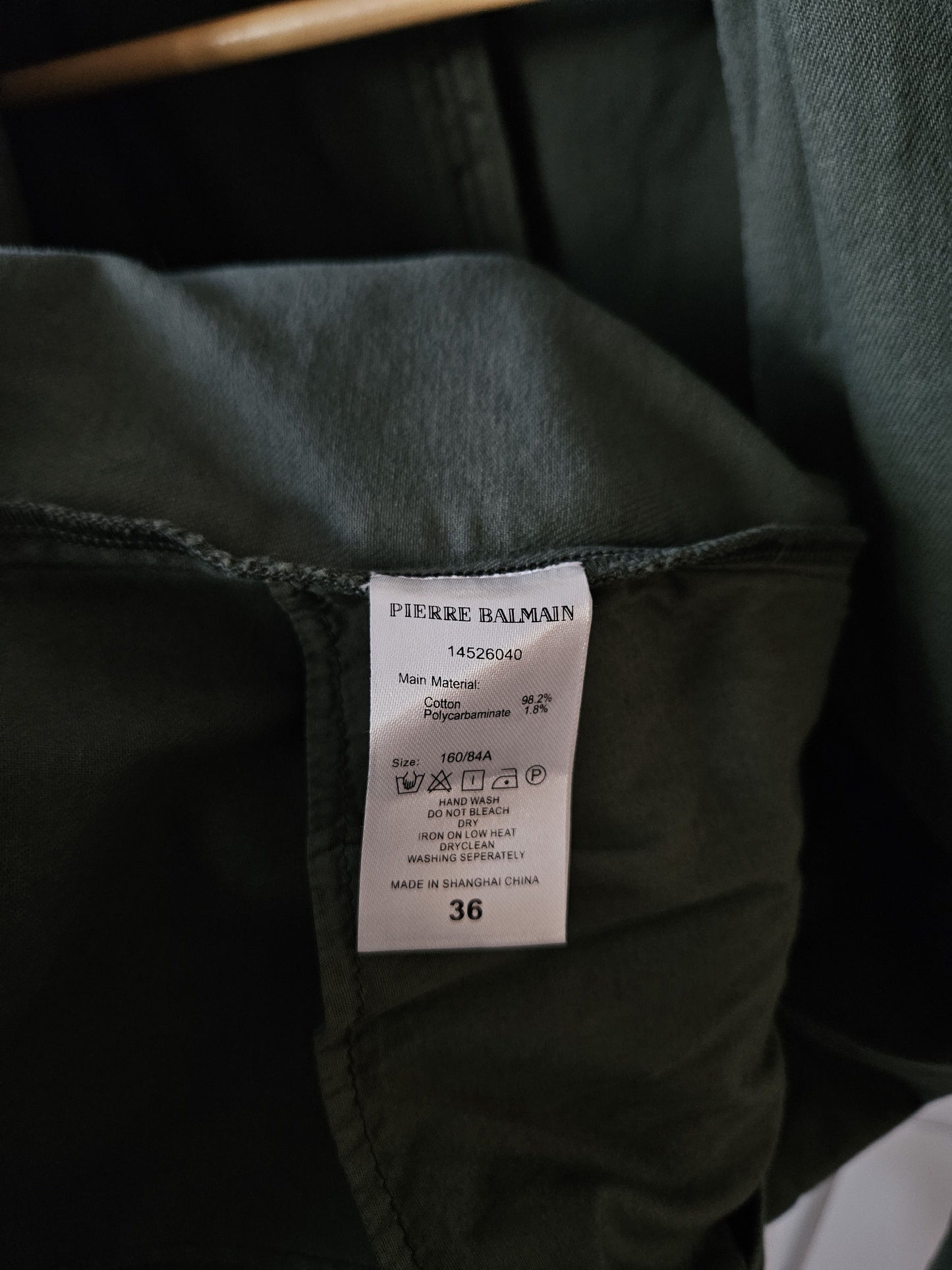 Pierre Balmain raw edge double breasted napoleon coat
