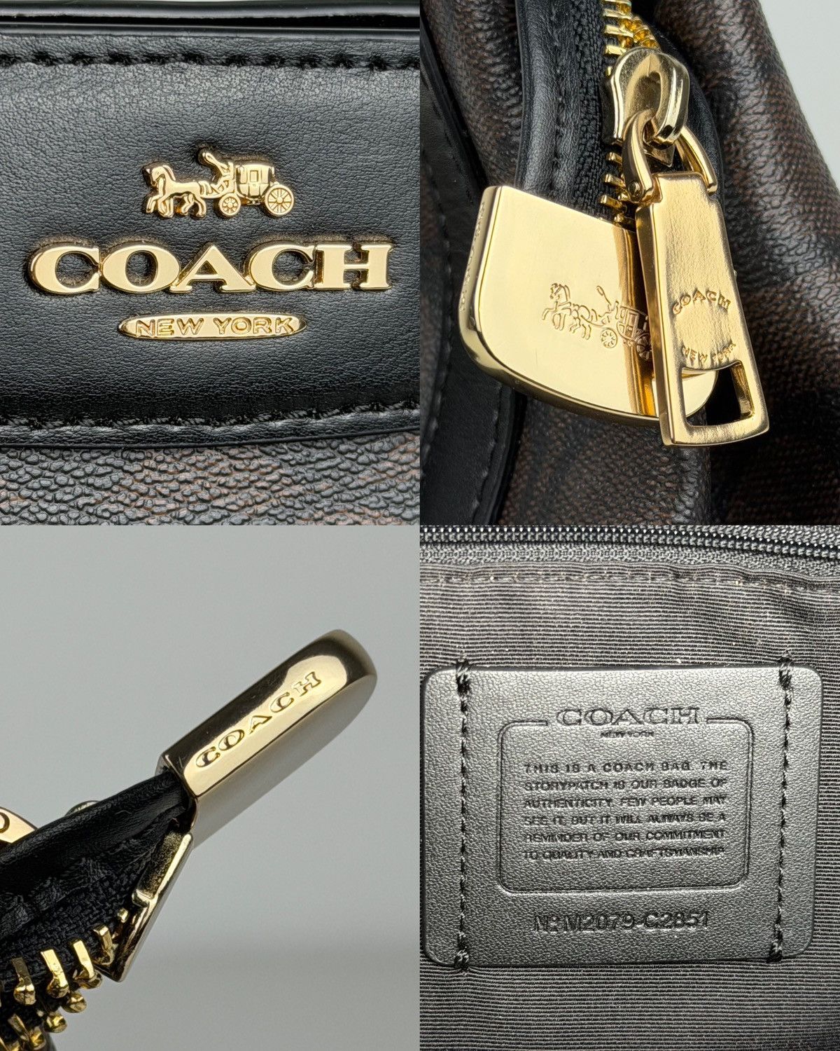 Coach kailey carryall signature monogram tote bag