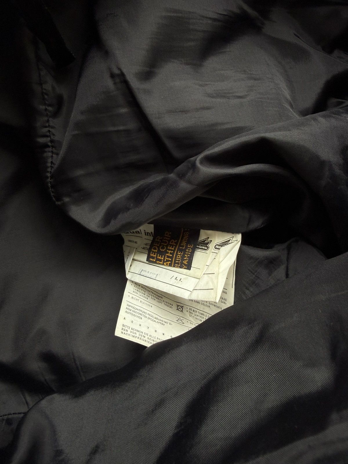 Vintage hein gericke lace up leather biker pants