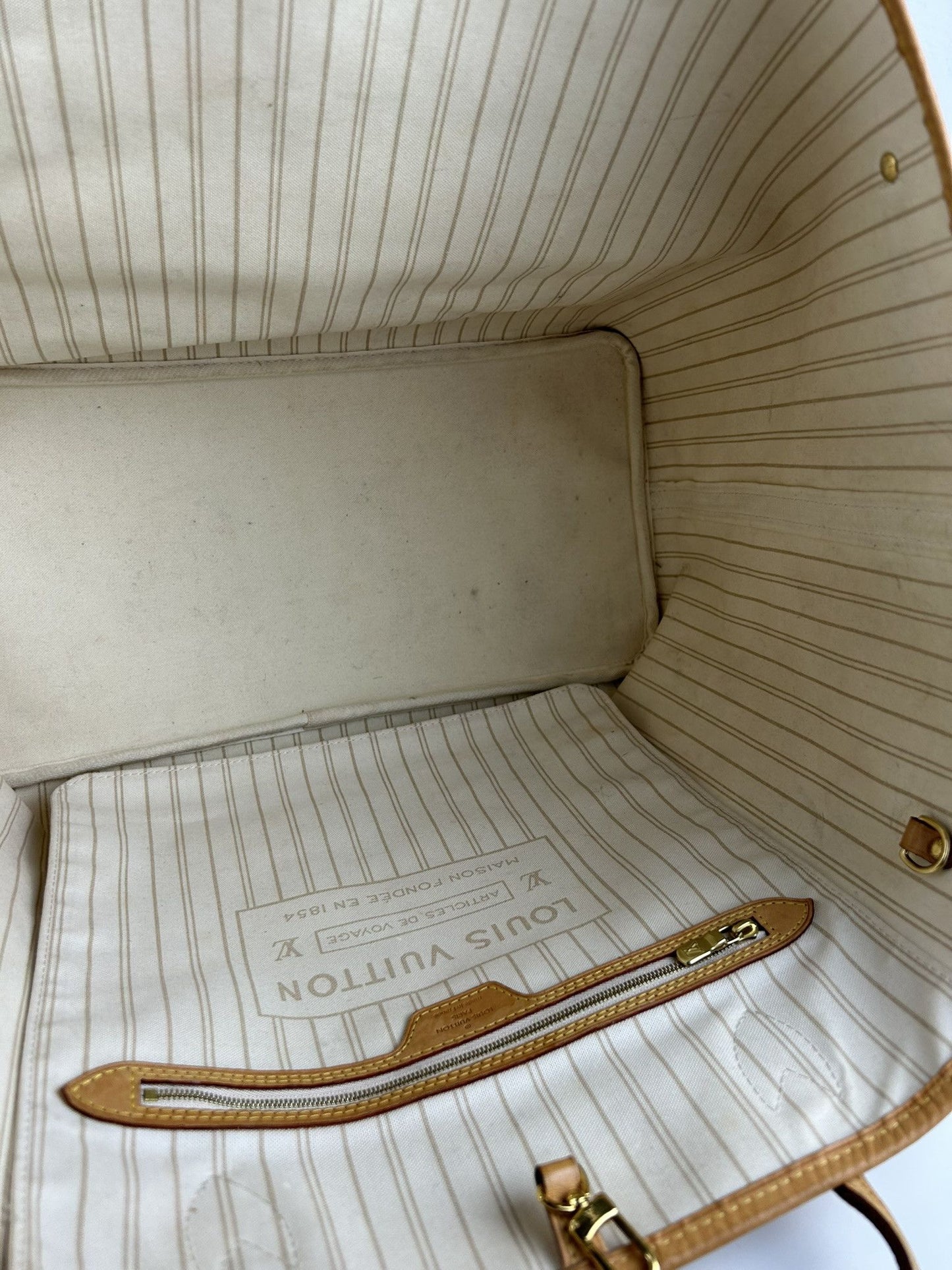 Louis Vuitton damier azur neverfull gm tote bag