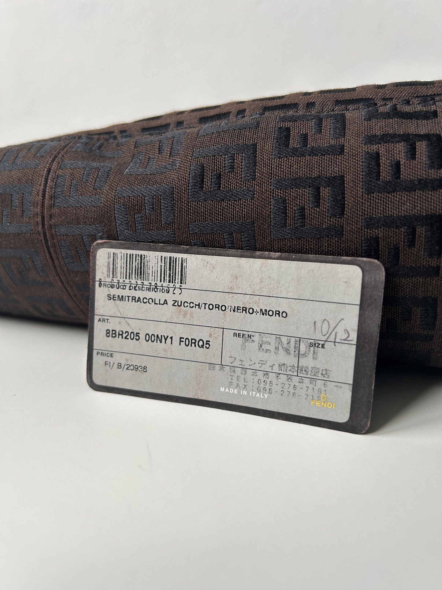 Fendi zucchino monogram canvas handbag
