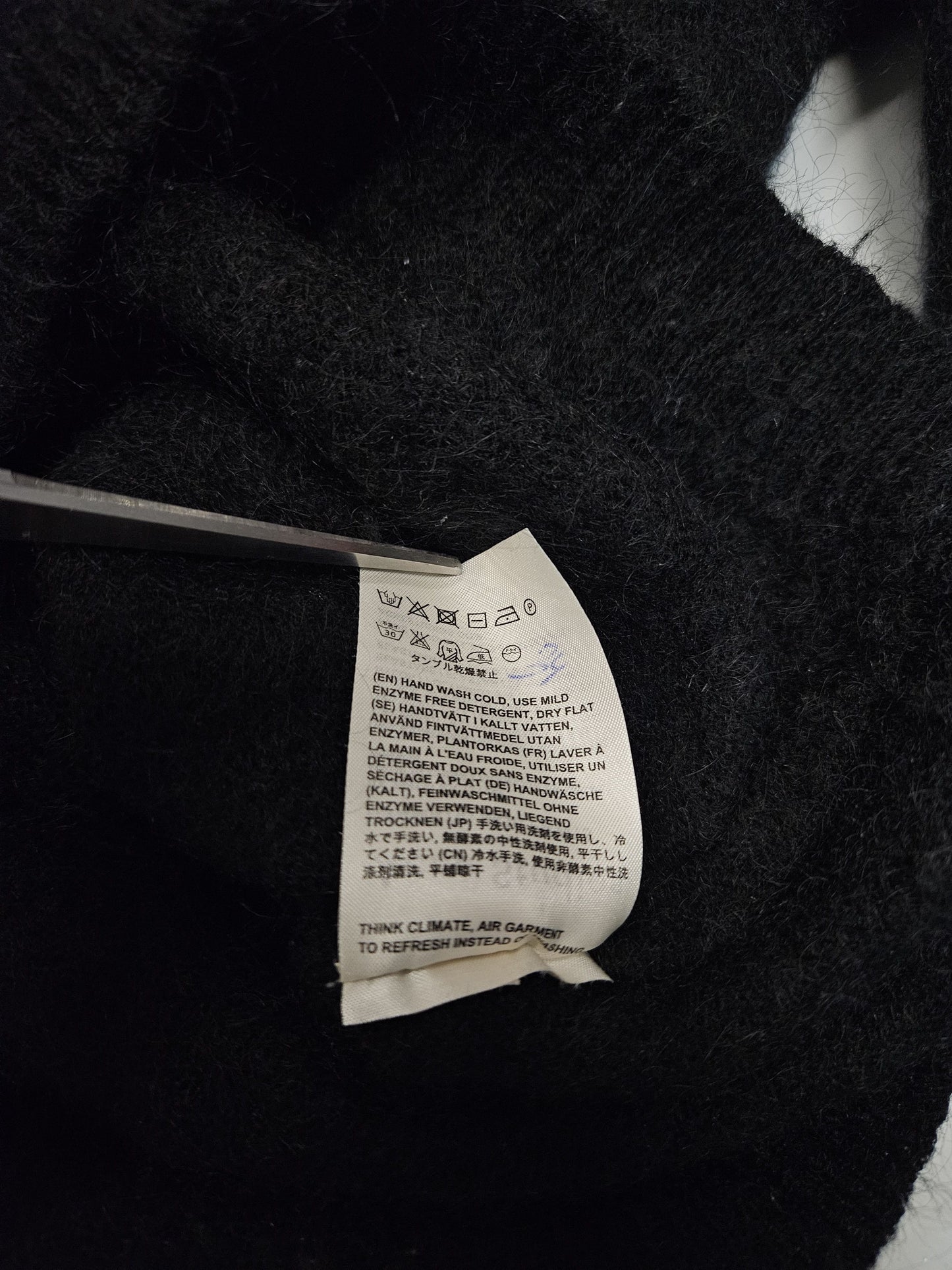 Acne studios dramatic moh paw15 oversized mohair knit