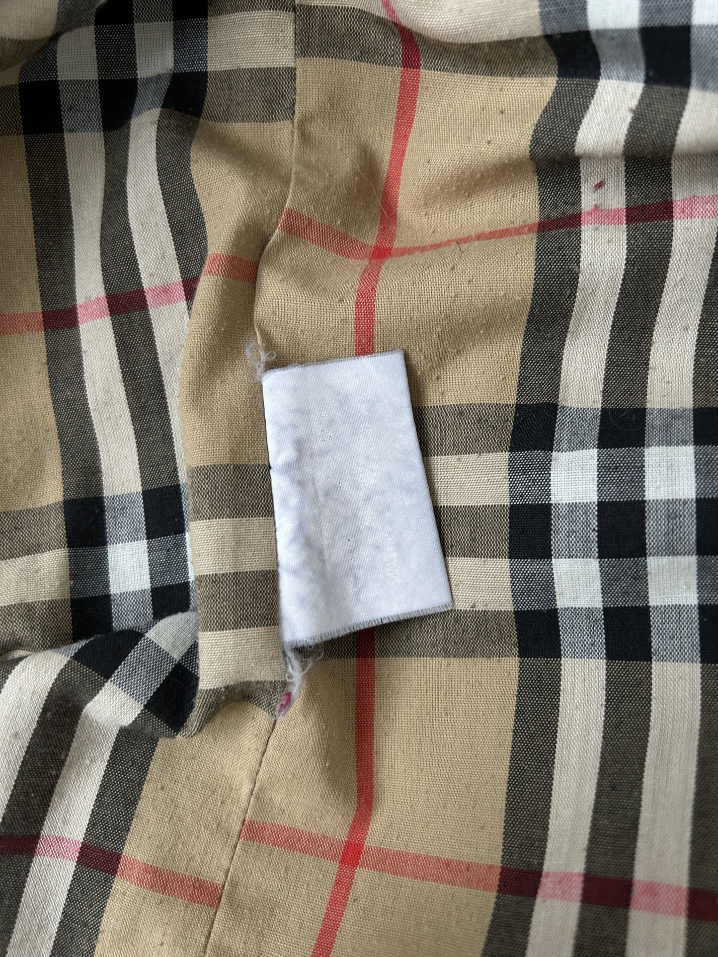 Vintage burberry nova check lined quilted light jacket