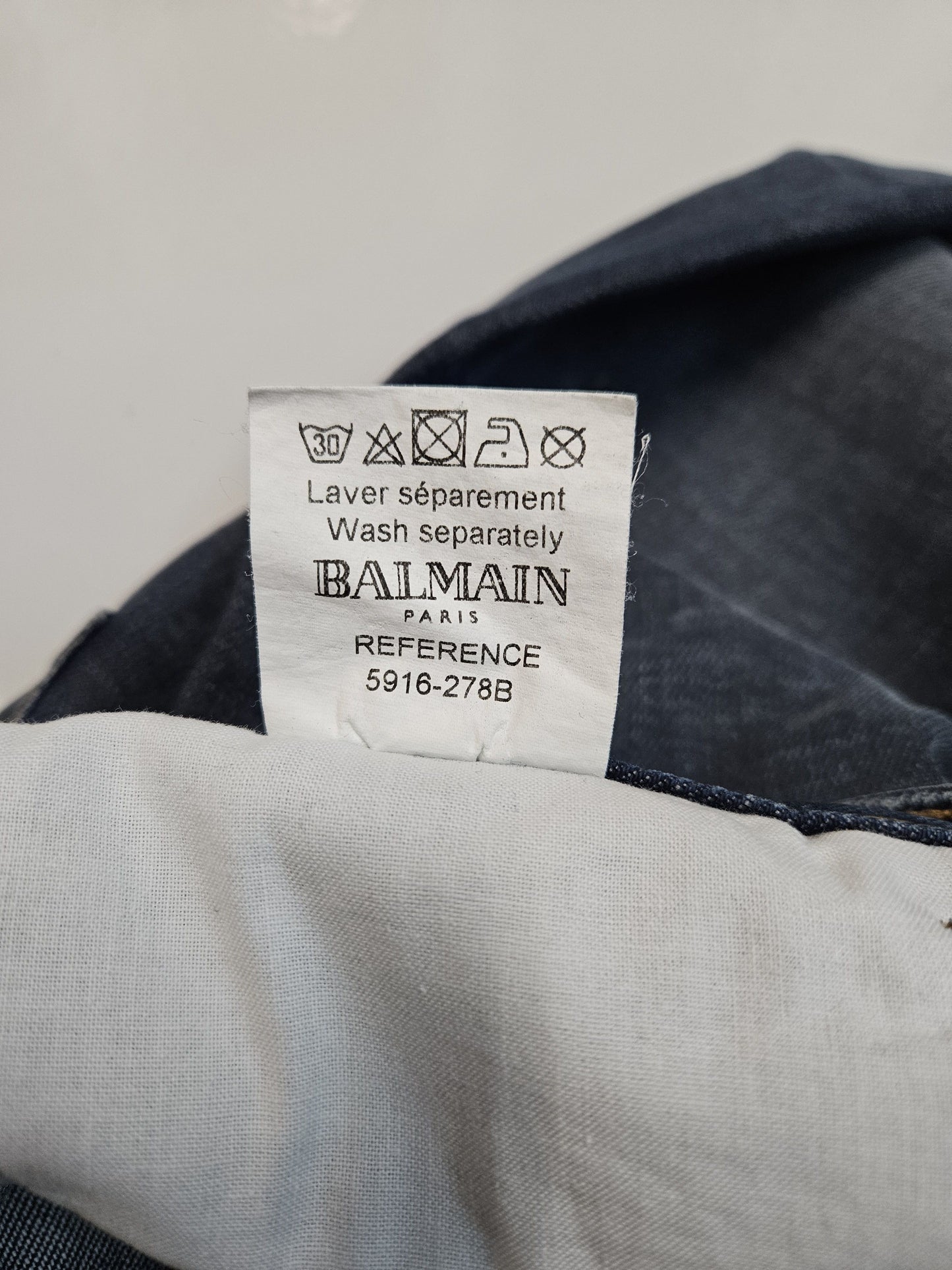 Y2k Balmain low rise bootcut denim