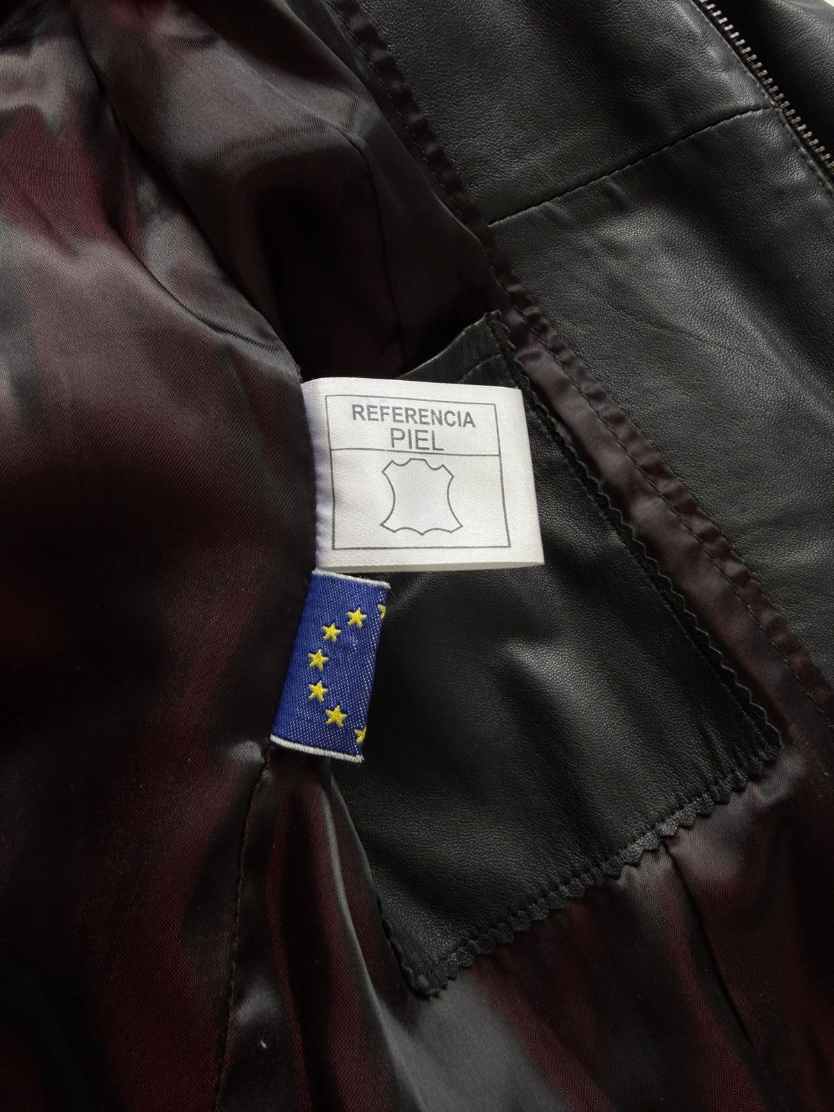 Vintage leather biker jacket