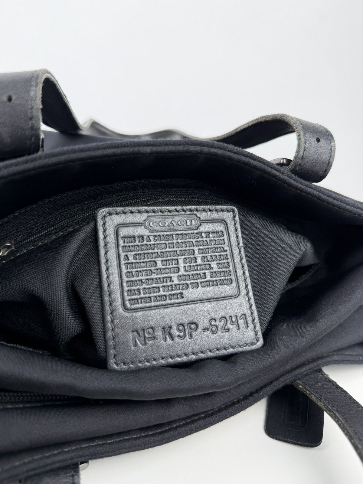 Coach neoprene and leather tote