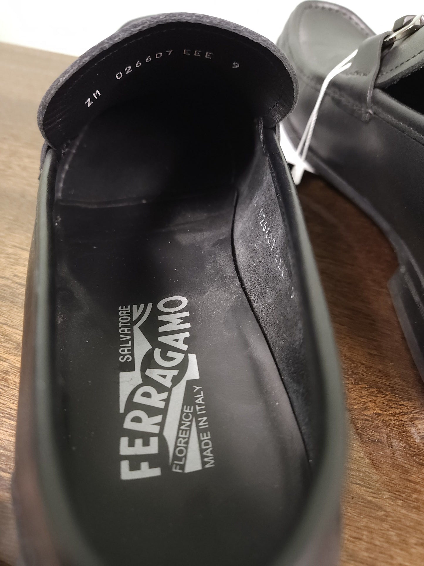 Salvatore Ferragamo gancini black leather loafers