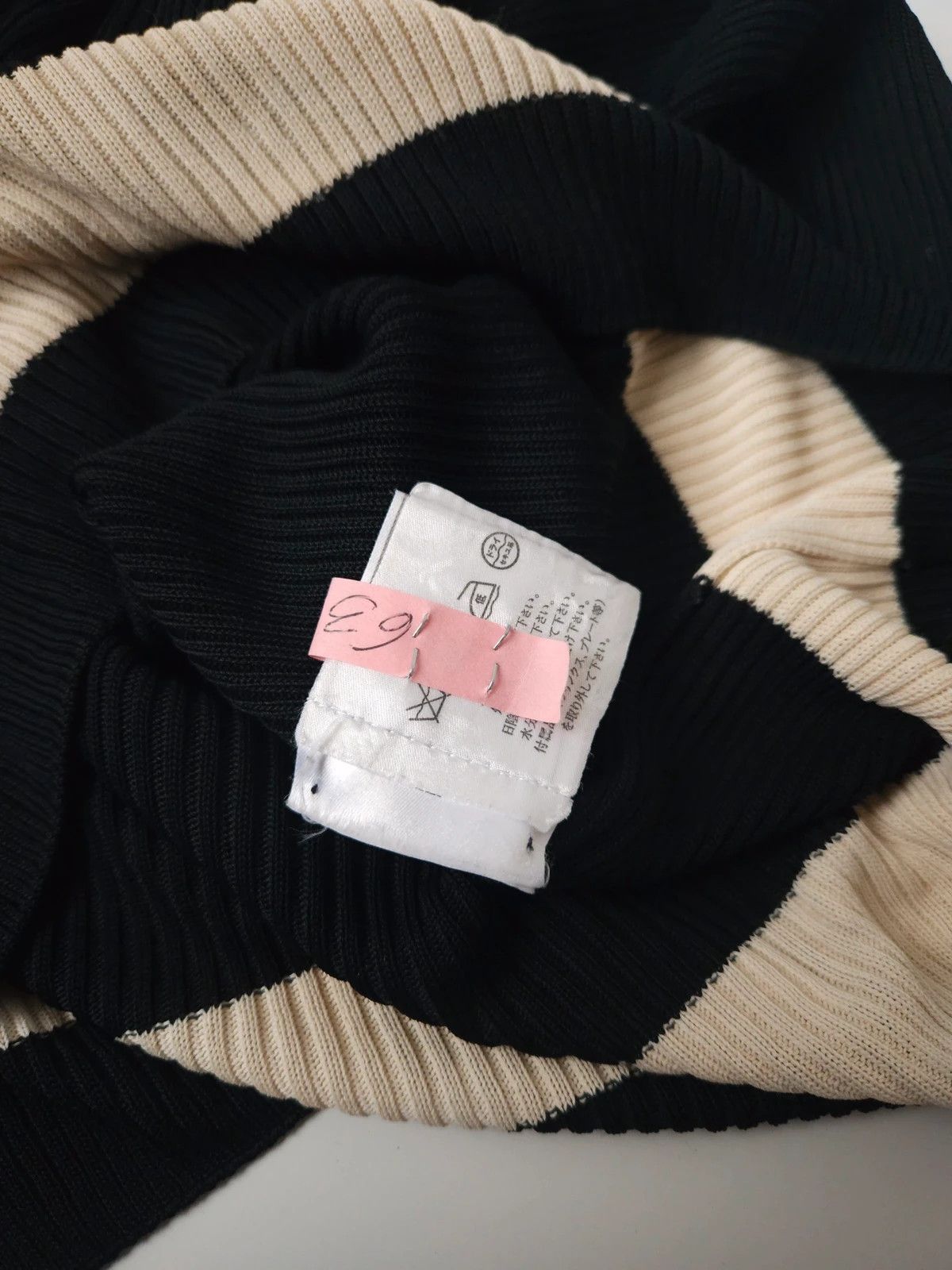 SS2001 Chanel viscose ribbed see through knit