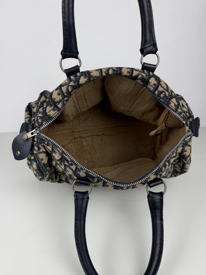 Vintage 80s Dior trotter oblique monogram mini Boston bag