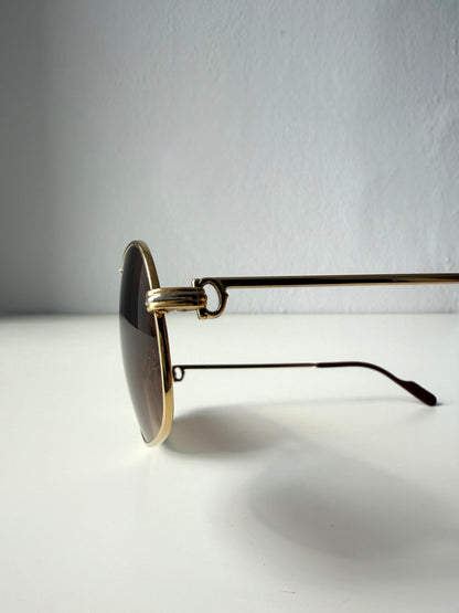 Vintage 70s Cartier Tank teardrop sunglasses