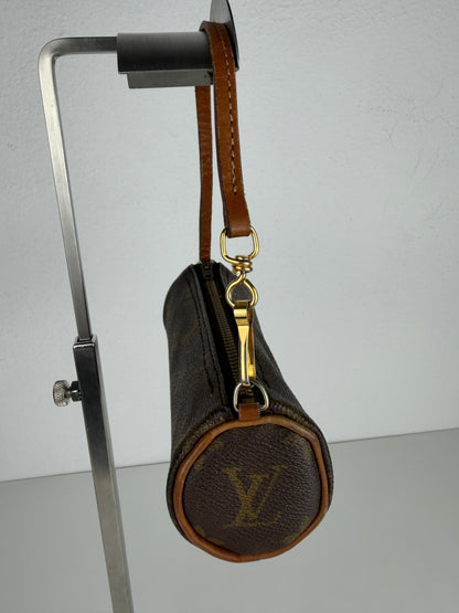 Vintage 80s Louis Vuitton monogram Papillon mini pouch bag