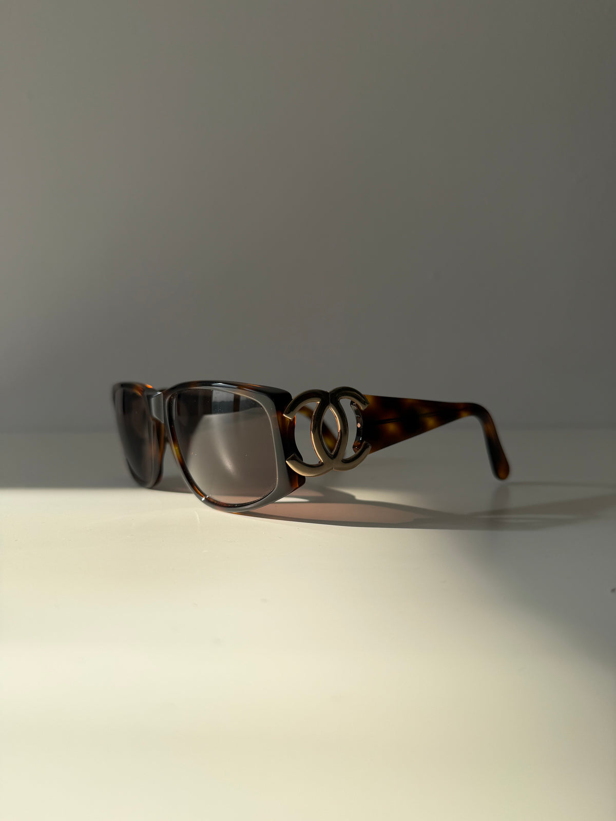 Vintage 90s Chanel 02461 big logo sunglasses
