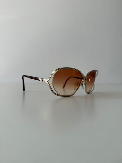 Vintage 80s Christian Dior 2499 butterfly sunglasses