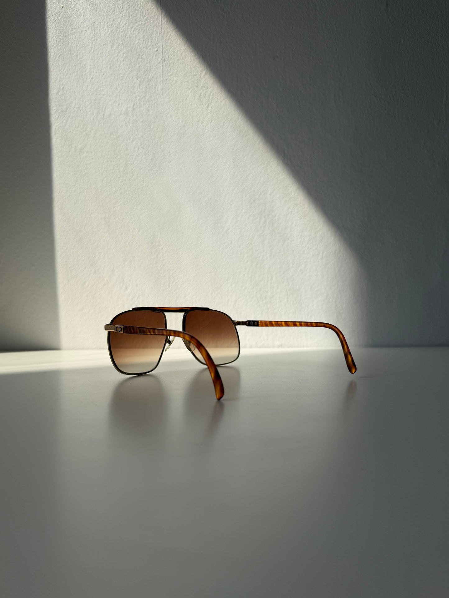 Vintage 80s Christian Dior Monsieur 2123 aviator sunglasses