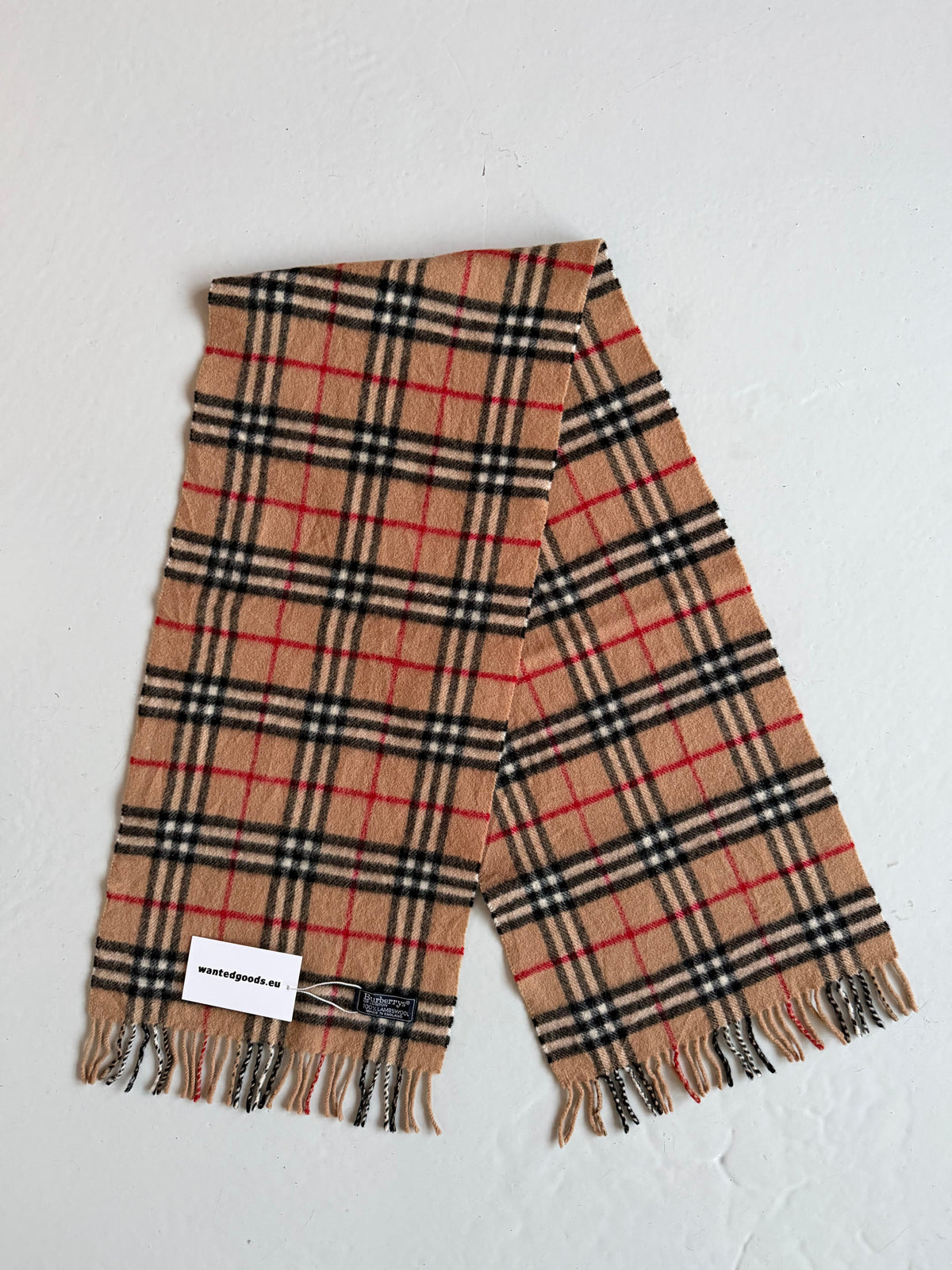 Vintage Burberry nova check wool scarf