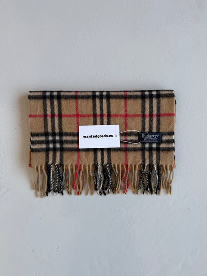 Vintage Burberry nova check cashmere scarf
