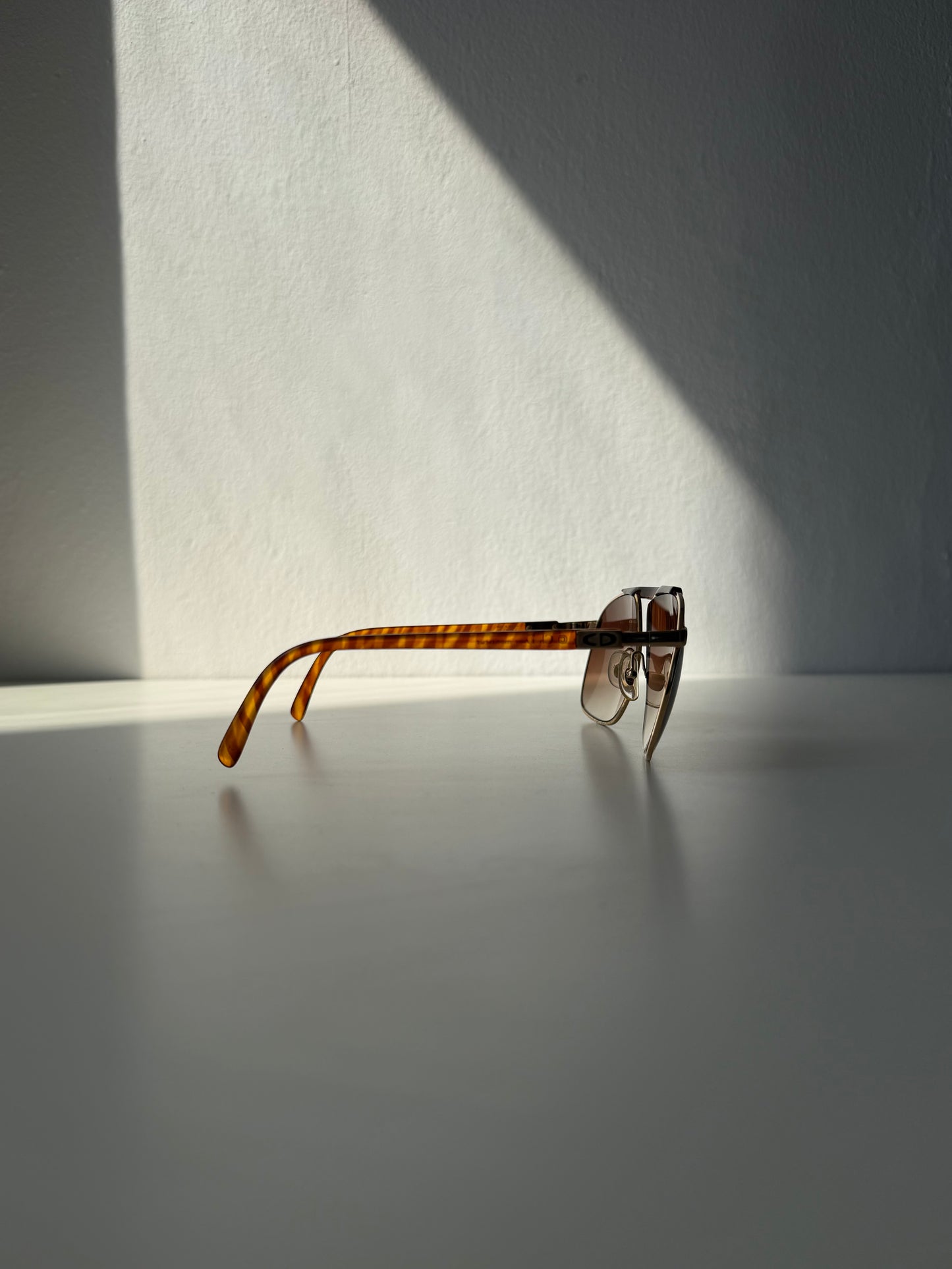 Vintage 80s Christian Dior Monsieur 2123 aviator sunglasses