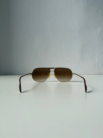 Vintage 70s Cartier Tank teardrop sunglasses