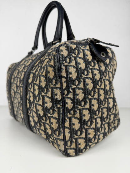 Vintage 80s Dior trotter oblique monogram mini Boston bag
