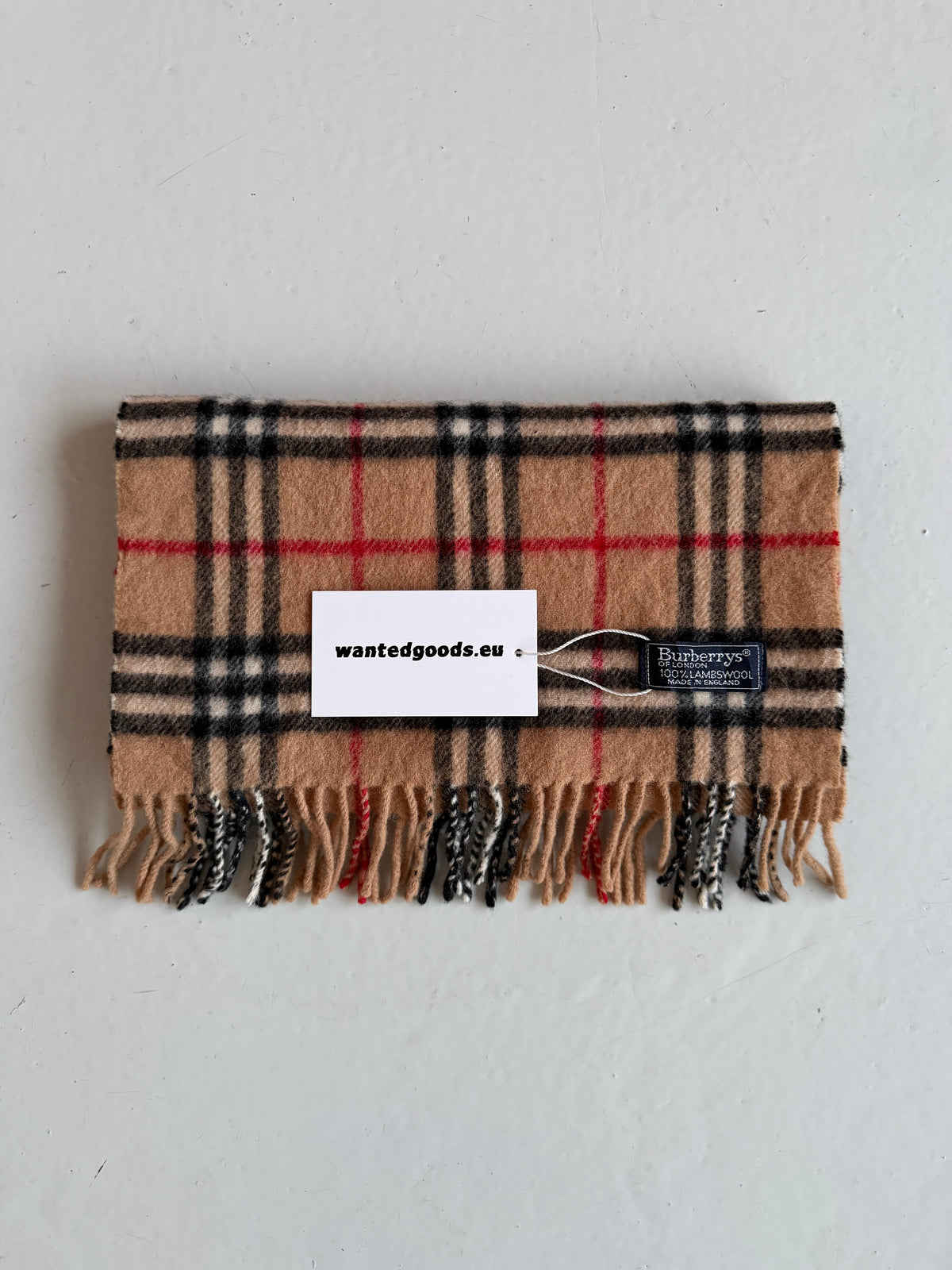 Vintage Burberry nova check wool scarf