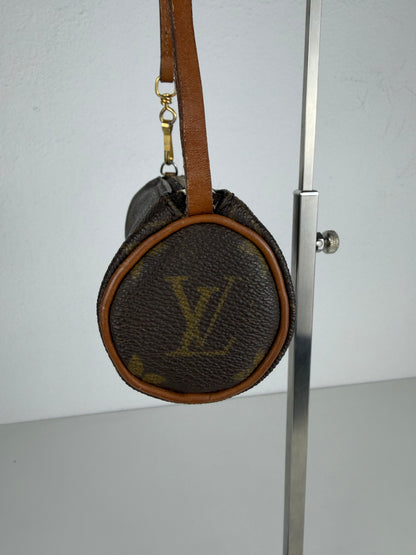 Vintage 80s Louis Vuitton monogram Papillon mini pouch bag