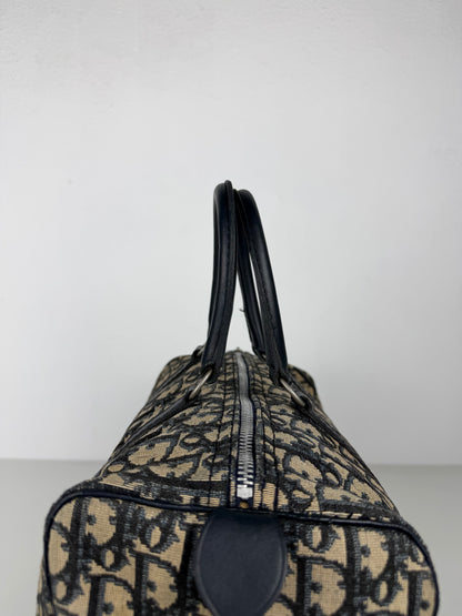 Vintage 80s Dior trotter oblique monogram mini Boston bag