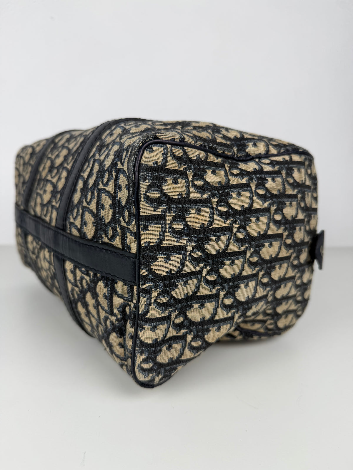 Vintage 80s Dior trotter oblique monogram mini Boston bag