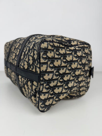Vintage 80s Dior trotter oblique monogram mini Boston bag