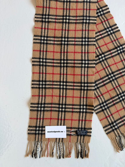 Vintage Burberry nova check wool scarf