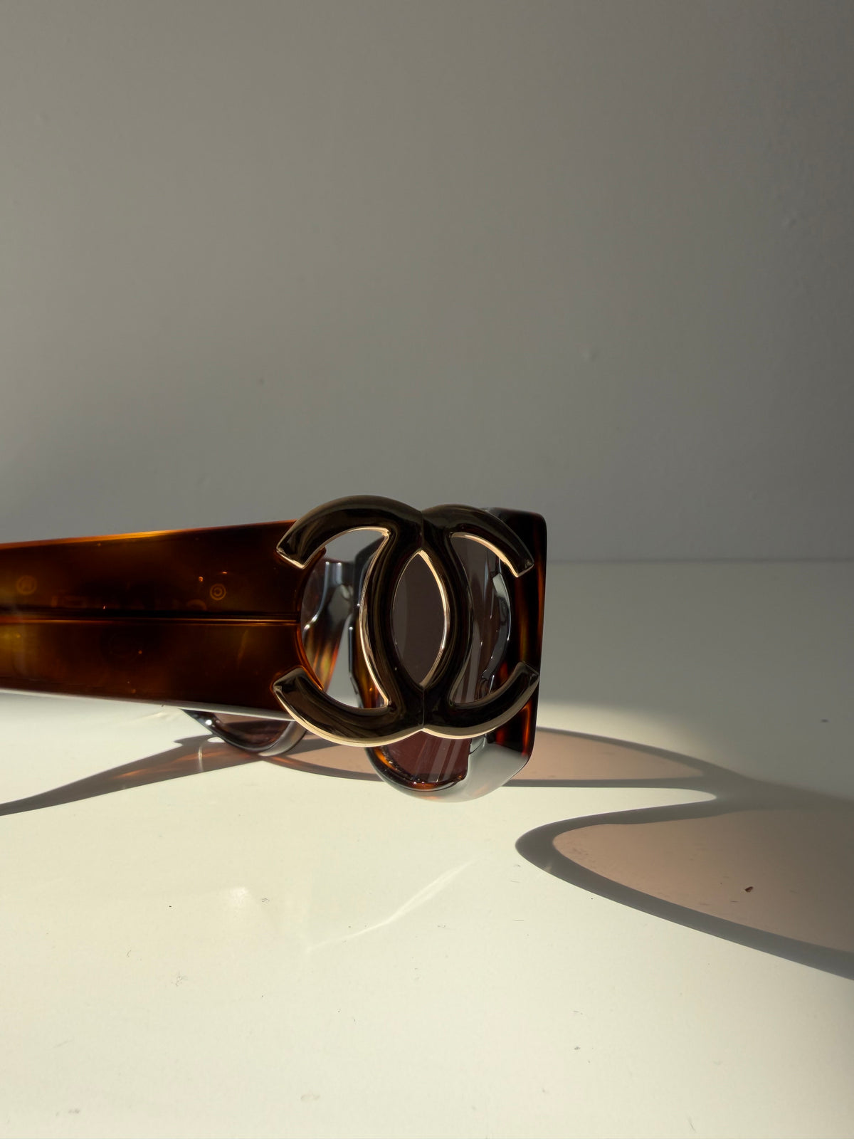 Vintage 90s Chanel 02461 big logo sunglasses