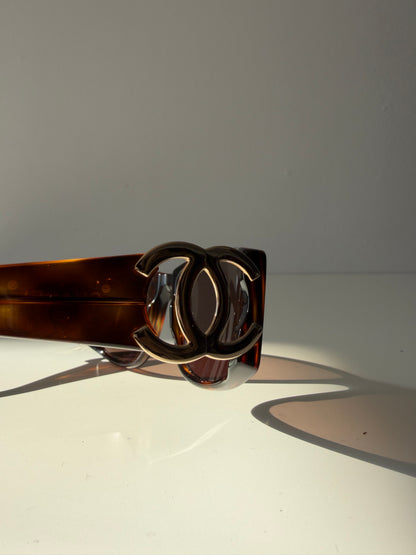 Vintage 90s Chanel 02461 big logo sunglasses