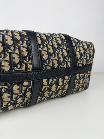 Vintage 80s Dior trotter oblique monogram mini Boston bag