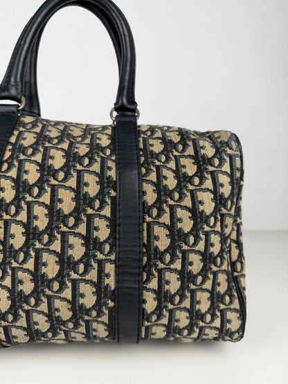 Vintage 80s Dior trotter oblique monogram mini Boston bag