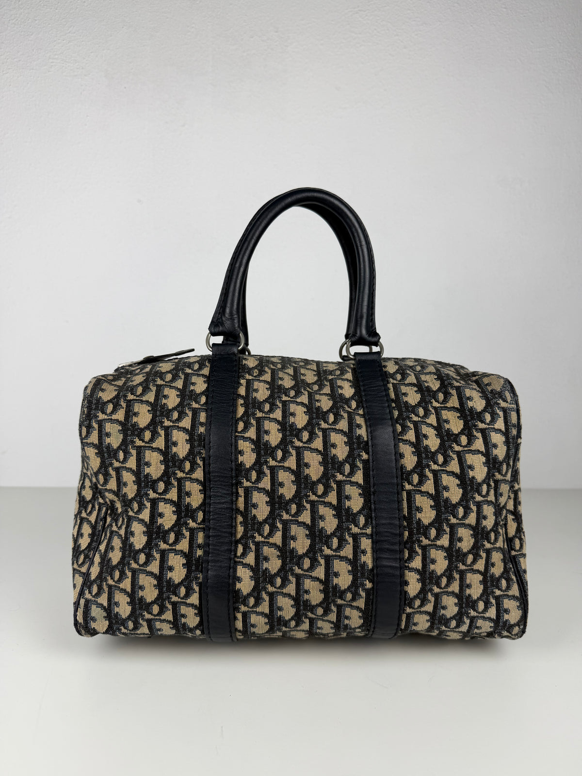 Vintage 80s Dior trotter oblique monogram mini Boston bag