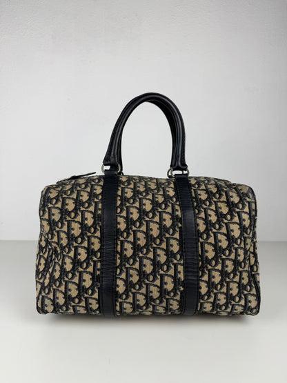 Vintage 80s Dior trotter oblique monogram mini Boston bag