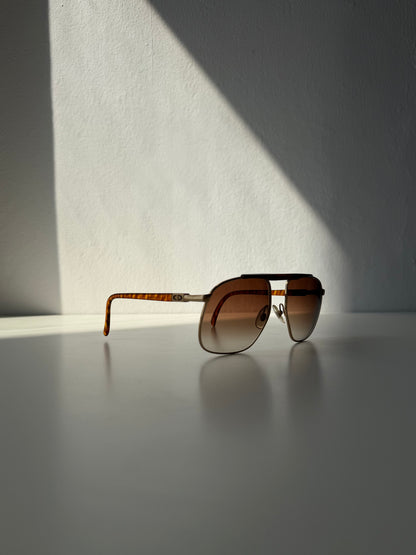 Vintage 80s Christian Dior Monsieur 2123 aviator sunglasses
