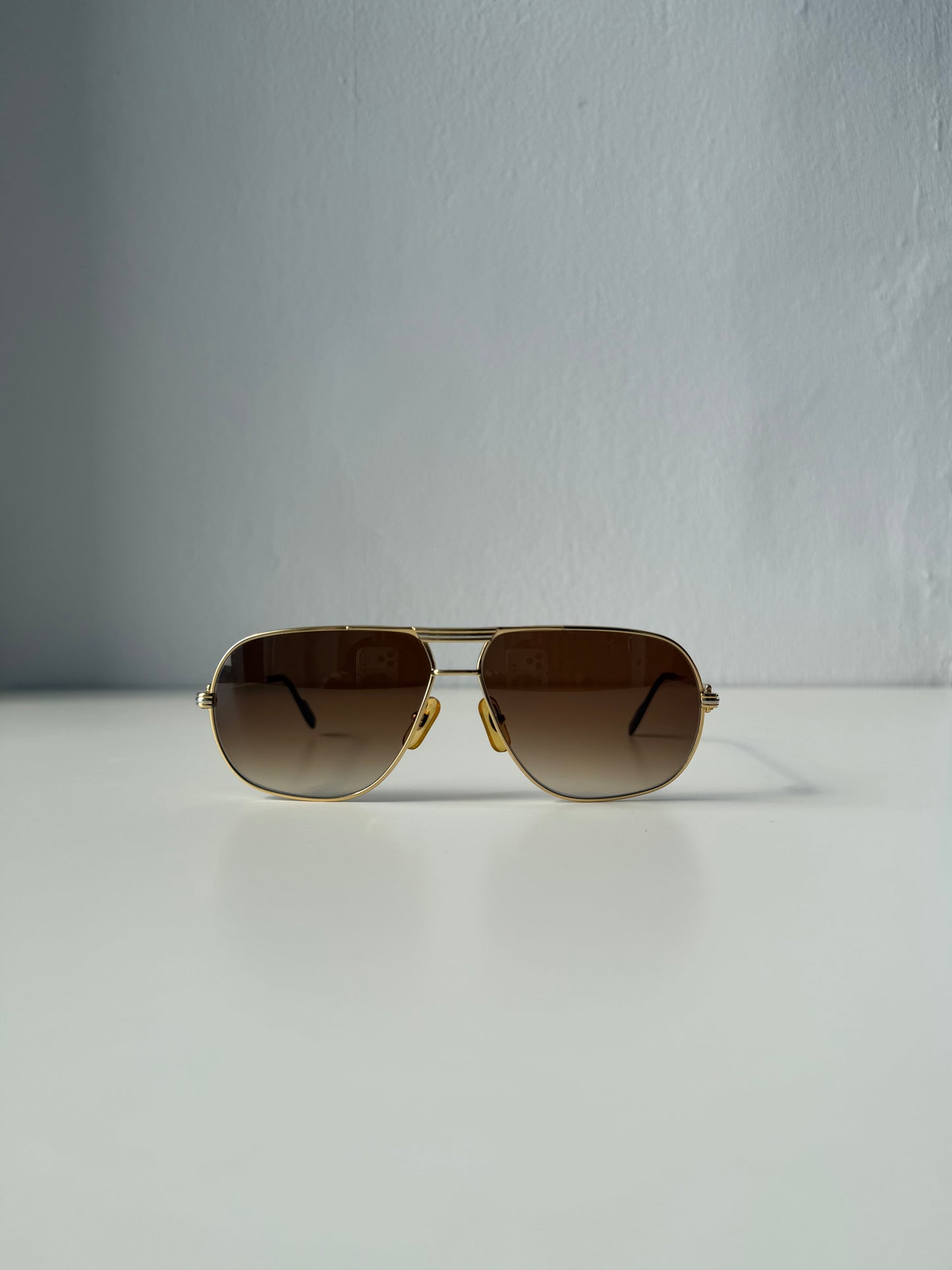 Vintage 70s Cartier Tank teardrop sunglasses