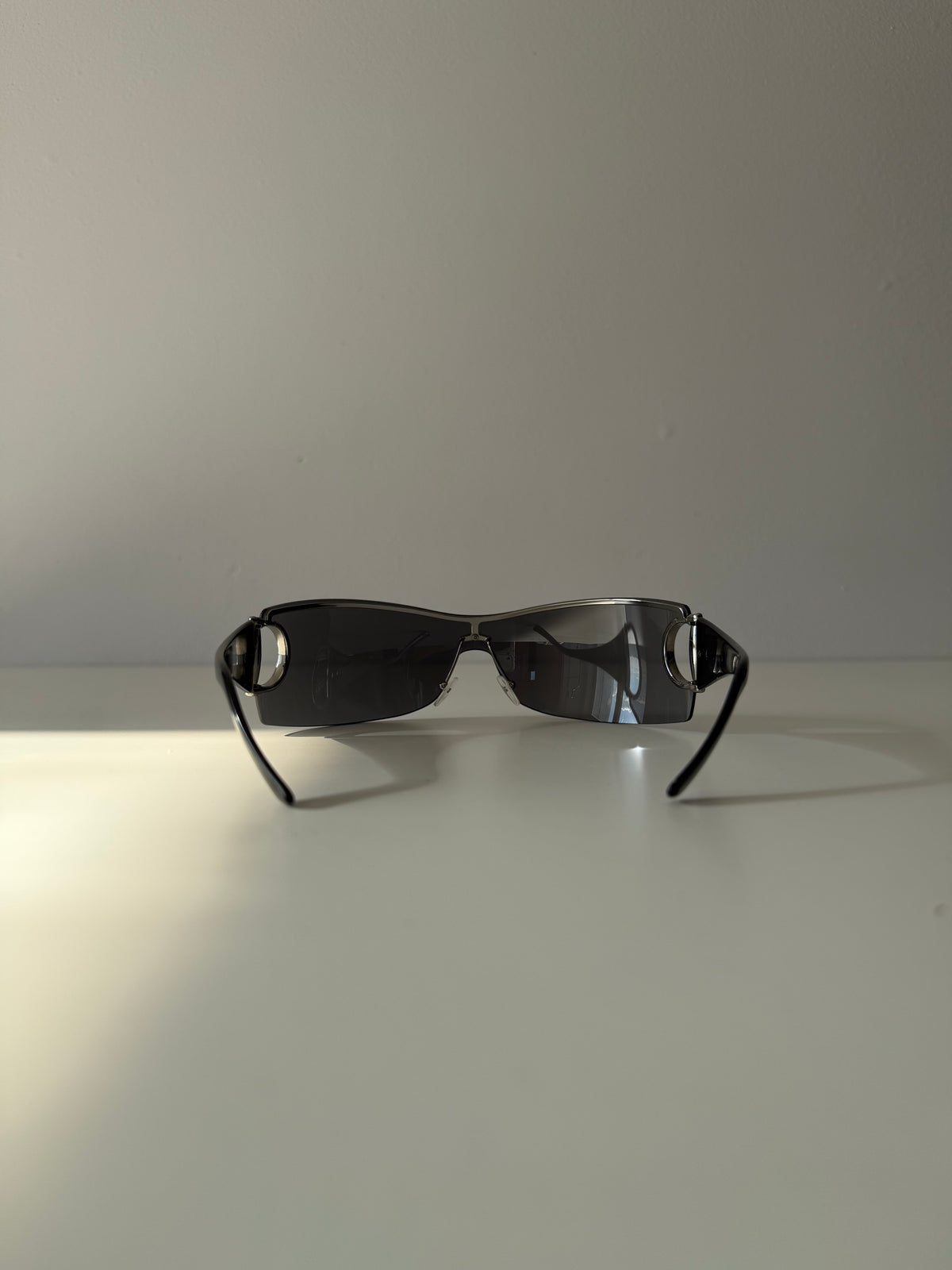 Vintage Gucci 2712/S shield wraparound horsebit sunglasses