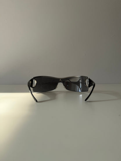 Vintage Gucci 2712/S shield wraparound horsebit sunglasses