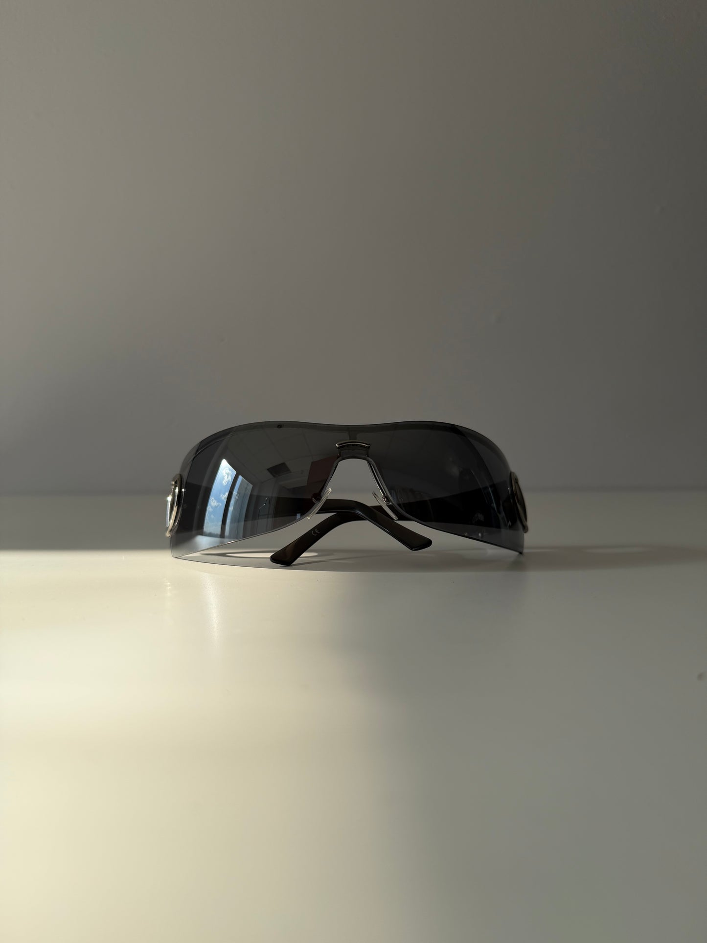 Vintage Gucci 2712/S shield wraparound horsebit sunglasses