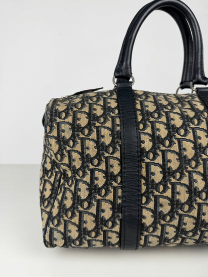 Vintage 80s Dior trotter oblique monogram mini Boston bag